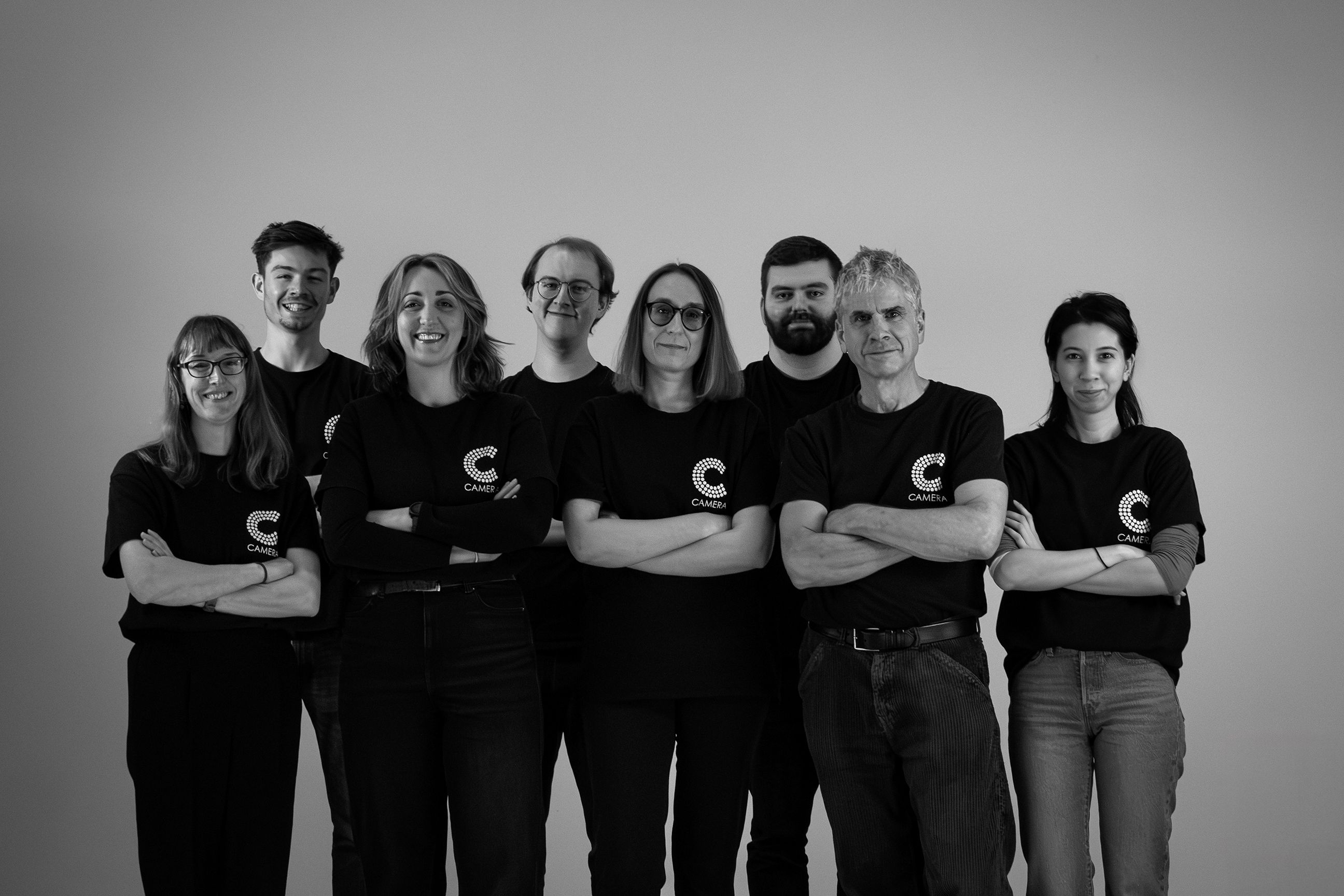 A group of men and women from the CAMERA team