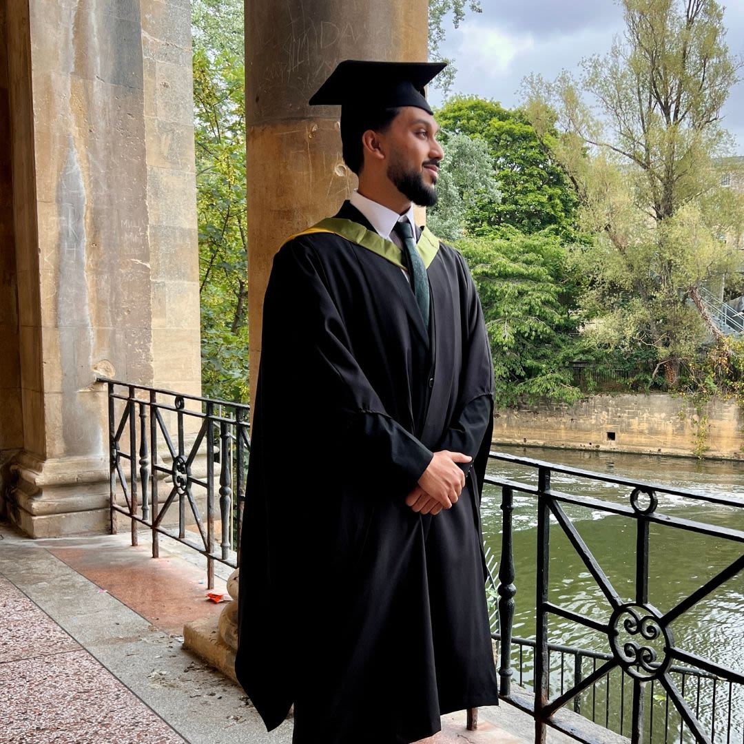 Ahbab Ali on his graduation day 